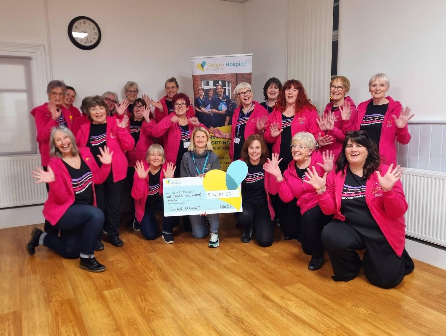 Cheque for Severn Hospice Cheque for Severn Hospice